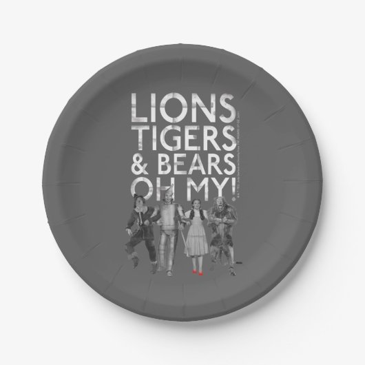 OZ™のウィザード |ライオンの虎と熊は私の! ペーパープレート (正面)