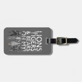 OZ™のウィザード |ライオンの虎と熊は私の！ ラゲッジタグ (正面横)