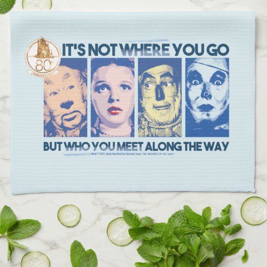 OZ™のウィザード |道中で出会った人 キッチンタオル (折り畳み)