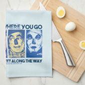 OZ™のウィザード |道中で出会った人 キッチンタオル (四つ折り)