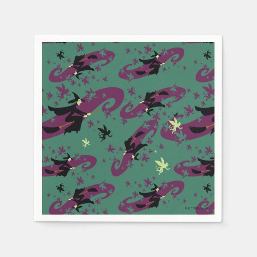 OZ™のウィザード |邪悪な魔女™パターン スタンダードカクテルナプキン (正面)