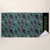 OZ™のウィザード |邪悪な魔女™パターン ビーチタオル (正面)