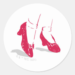 OZ™のウィザード Ruby Slippers™パターン ラウンドシール