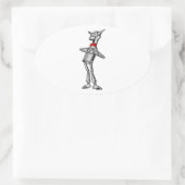 Oz 1900のブリキのウッドスマンヴィンテージウィザード 楕円形シール (バッグ)