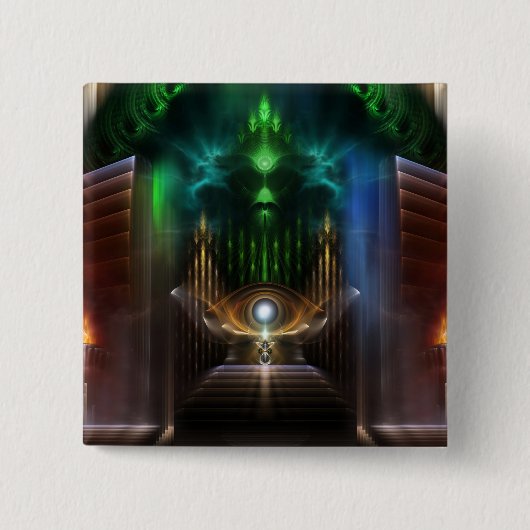 Oz Fractal Artの考察 缶バッジ (正面)