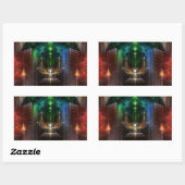Oz Fractal Artの考察 長方形シール (シート)
