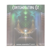 Oz Fractal Artメモ帳を熟考する ノートパッド (正面)