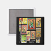 Oz LフランクBaumコラージュ磁石のウィザード マグネット (正面/裏面)