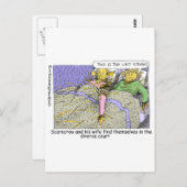 Oz Scakrrowマンガのマグおもしろいティーのウィザードなど ポストカード (正面/裏面)