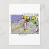 Oz Scakrrowマンガのマグおもしろいティーのウィザードなど ポストカード (正面)