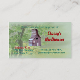 OzarkのヒマラヤスギBirdhouse2ビジネスはカードカスタマイズ 名刺