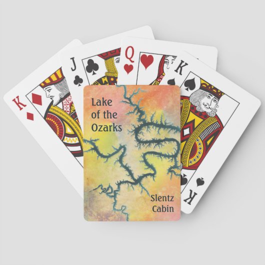 Ozarksミズーリの湖 トランプ (裏面)