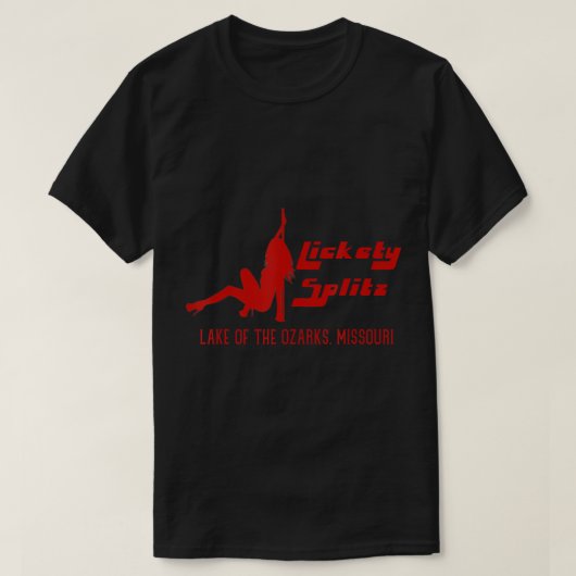 Ozarks MissouriストリップCのLickety Splitz湖 Tシャツ (デザイン正面)