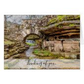 Ozarks Waterfall Under 考える Bridge's of You Card (正面横)
