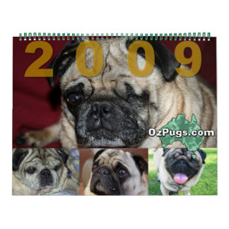 OzPugs 2009年巨大カレンダー カレンダー