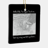 OZZIEのウィングトラストで帰宅中のE14クロウの寄付 セラミックオーナメント (右)