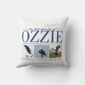 Ozzieの装飾用クッションの記憶 クッション (裏面)