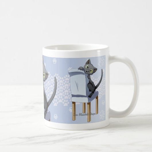 Ozzy猫のマグ コーヒーマグカップ (右)