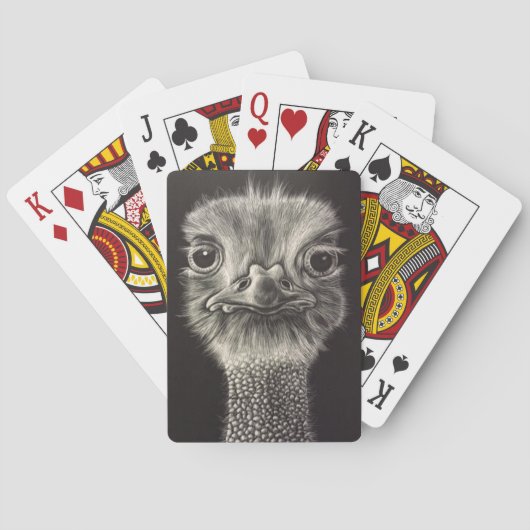 Ozzy Ostrich playing cards トランプ (裏面)