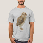 Ozzy the Barn Owl T-Shirt Tシャツ (正面)
