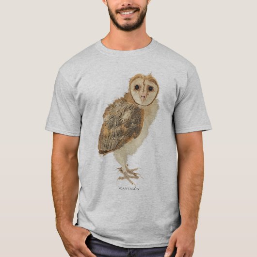 Ozzy the Barn Owl T-Shirt Tシャツ (正面)