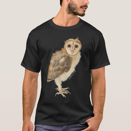 Ozzy the Barn Owl T-Shirt Tシャツ (正面)