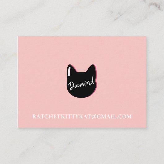 Pおもしろいアポイントメント |子猫 予約カード (裏面)