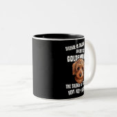 Pがゴルデンドールでなければ沈黙は黄金だ ツートーンマグカップ (正面右)