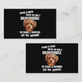 Pがゴルデンドールでなければ沈黙は黄金だ 名刺 (正面/裏面)