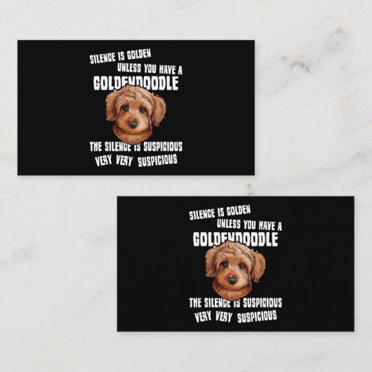 Pがゴルデンドールでなければ沈黙は黄金だ 名刺 (正面/裏面)