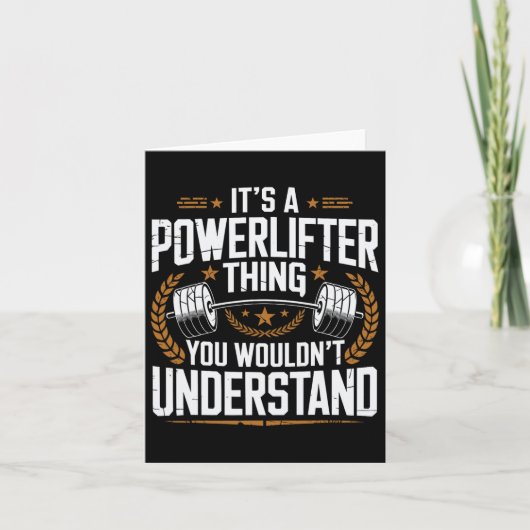 Pが理解できないのはパワーリフターだ カード (正面)