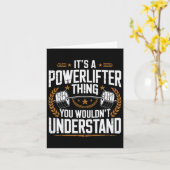 Pが理解できないのはパワーリフターだ カード (黄色い花)