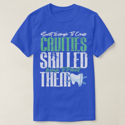 Pするのに十分に熟練した虫歯を引き起こすほど甘い Tシャツ (デザイン正面)