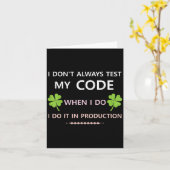 Pでコードをテストする場合は、必ずしもテストしない カード (黄色い花)