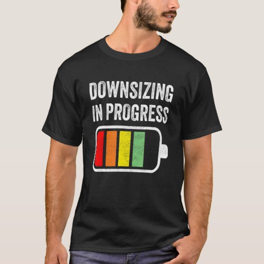 Pにおける胃バイパス手術による減量の進行 Tシャツ (正面)