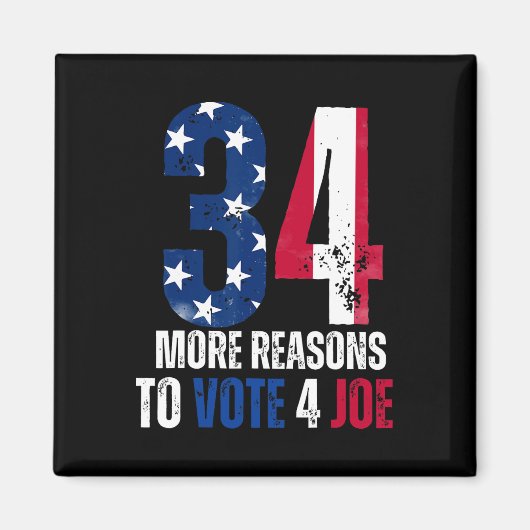 Pに対してJoe No おもしろい Felonに投票する理由 マグネット (正面)