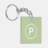 Pのパレオダイエットグリーン自然なし穀物リーン肉 キーホルダー (正面左)