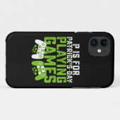 Pはゲーマー遊ゲーミングセントパトリックのゲーム Case-Mate iPhoneケース (裏面(横))