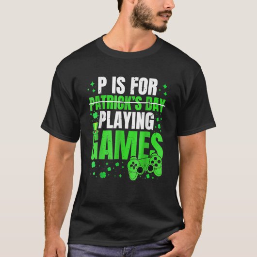 Pはゲーム遊ボーイズSt patricks day Tシャツ (正面)