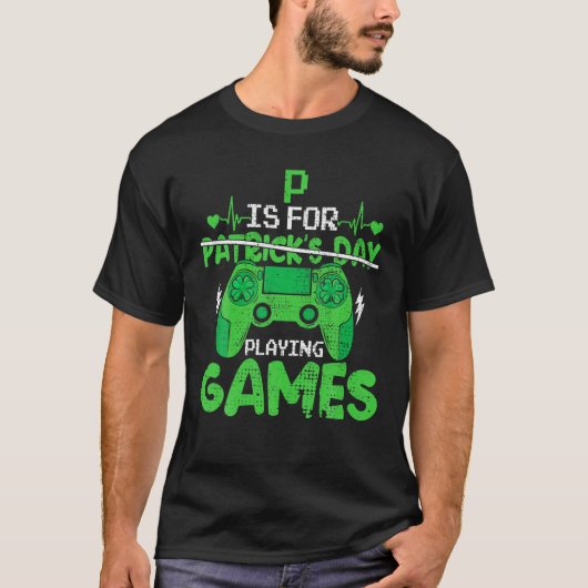 Pはゲーム遊ボーイズSt patricks day Tシャツ (正面)
