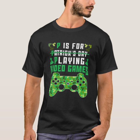 Pはゲーム遊ボーイズSt patricks day Tシャツ (正面)