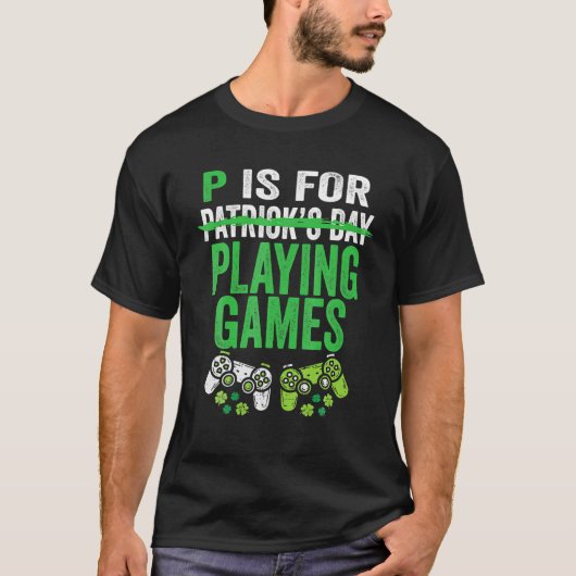 Pはゲーム遊ボーイズSt patricks day Tシャツ (正面)