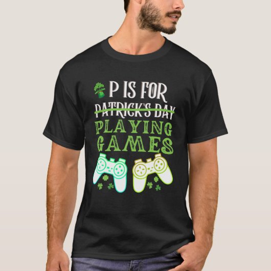 Pはゲーム遊ボーイズSt patricks day Tシャツ (正面)