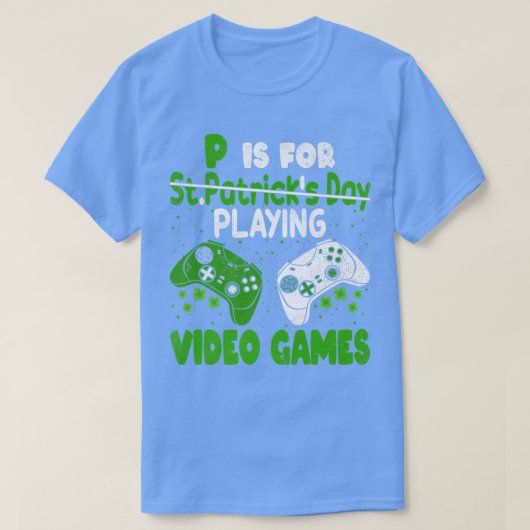 Pはゲーム遊ボーイズSt patricks day Tシャツ (デザイン正面)