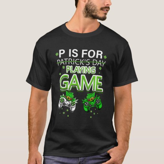 Pはゲーム遊ボーイズSt patricks day Tシャツ (正面)