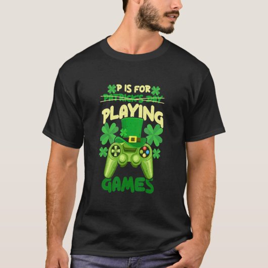 Pはゲーム遊ボーイズSt patricks day Tシャツ (正面)