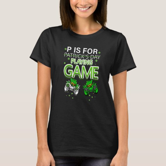 Pはゲーム遊ボーイズSt patricks day Tシャツ (正面)