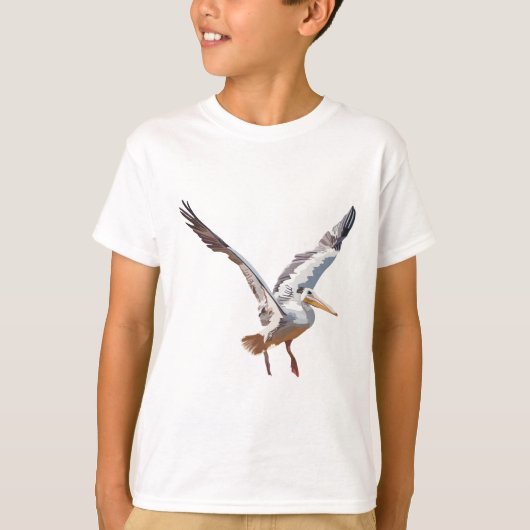 Pはピンク・バックペリカン向け Tシャツ (正面)
