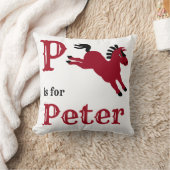 Pはピーター男の赤ちゃん装飾用クッション クッション (ブランケット)