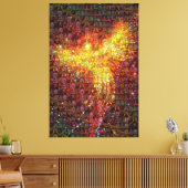 Pはフェニックスモザイク用 キャンバスプリント (インサイチュ (リビング))